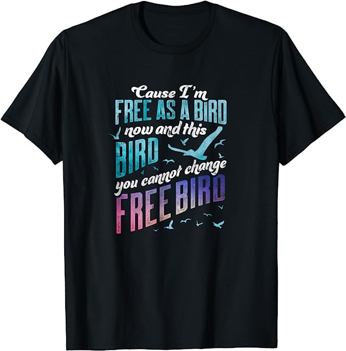 Ronnie Van Zant T Shirt - Freebird Lyrics